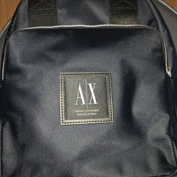 A|X Armani Exchange Logo Patch Backpack (Unisex) - Picture 2 of 11